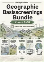 Vorschau - Arbeitsblätter - Geographie Basisscreenings Bundle Klasse 9–10 - Deckblatt