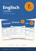 Vorschau - Arbeitsblätter - Englisch 7 Gymnasium - Komplettpaket + Lernzielkontrollen - Deckblatt