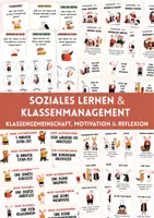 Vorschau - Spiele - Soziales Lernen & Klassenmanagement Grundschule – Materialpaket – 6 Materialien für Klassengemeinschaft, Motivation & Reflexion - Deckblatt