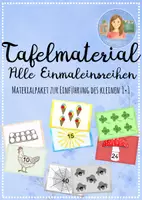 Vorschau - Spiele - Kleines Einmaleins lernen – Materialpaket mit Tafelmaterial zur Einführung aller Einmaleinsreihen - Deckblatt