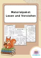 Vorschau - Arbeitsblätter - Materialpaket Lesen und Verstehen - Deckblatt