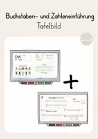 Vorschau - Präsentationen/Tafelbilder - Buchstaben- und Zahleneinführung - Tafelbild - Deckblatt