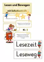 Vorschau - Arbeitsblätter - Materialpaket Bildkarten und Lesen und Bewegen - Deckblatt