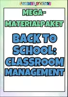 Vorschau - Arbeitsblätter - Materialpaket: Back to School Megapaket – Classroom Management, Klassenraum Organisation & Schulstart Materialien für Lehrkräfte - Deckblatt