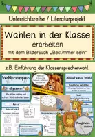 Vorschau - Arbeitsblätter - Unterrichtsreihe Demokratie / Klassensprecherwahl einführen - Deckblatt