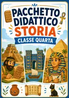 anteprima - Esercizi - Storia classe quarta - Pacchetto didattico completo - Pagina di copertina