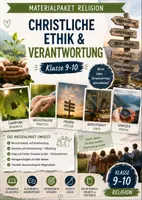 Vorschau - Unterrichtsreihen - Christliche Ethik & Verantwortung Klasse 9-10 – Materialpaket Religion - Deckblatt