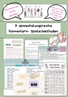 Vorschau - Stundenentwürfe - Materialpaket- 7 abwechslungsreiche, spannende Spiele/ Methoden zum Kennenlernen für Groß und Klein - Deckblatt