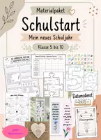 Vorschau - Stundenentwürfe - Materialpaket: Mein neues Schuljahr - Schulstart - Deckblatt