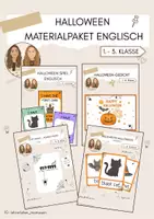Vorschau - Spiele - Materialpaket Halloween Englisch - Deckblatt