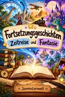 Vorschau - Arbeitsblätter - Fortsetzungsgeschichten Zeitreise & Fantasie - Deckblatt