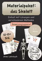 Vorschau - Spiele - Materialpaket: der passive Bewegungsapparat // das Skelett - Deckblatt
