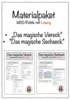 Vorschau - Stundenentwürfe - WBS/Politik - Materialpaket "magisches Viereck/Sechseck" (Kl. 9-11) - Deckblatt