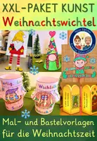 Vorschau - Stundenentwürfe - Weihnachtswichtel Grundschule – 10 Bastelideen, Kunstprojekte & Ausmalbilder | Wichteltür & Klassenwichtel - Deckblatt