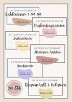 Vorschau - Stundenentwürfe - Mathe Klasse 3 und Klasse 4 I Gesamtpaket I ALLE Materialien - Deckblatt