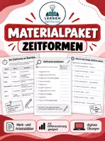 Vorschau - Arbeitsblätter - Materialpaket - Zeitformen - Deckblatt
