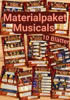 Vorschau - Poster - Materialpaket - Lernposter Musical - 10 Merkblätter - Deckblatt