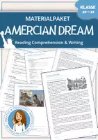 Vorschau - Arbeitsblätter - American Dream - WACHSENDES Materialpaket - Deckblatt