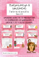 Vorschau - Arbeitsblätter - Lesen und Grammatik üben: Stolpersätze (ein Wort zu viel) & Wortsalat – wachsendes Bundle für Feiertage & Jahreszeiten (Klasse 2, 3) - Deckblatt