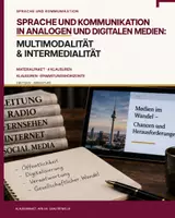 Vorschau - Arbeitsblätter - Sprache und Kommunikation in analogen und digitalen Medien – Multimodalität & Intermedialität | 4 Klausuren Deutsch Oberstufe - Deckblatt