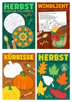Vorschau - Arbeitsblätter - 4x Prickeln im Herbst - Kunst & Feinmotorik Materialpaket - Deckblatt