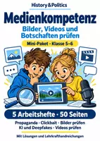 Vorschau - Arbeitsblätter - Medienkompetenz Arbeitshefte Klasse 5–6 Bilder und Videos - Deckblatt