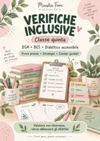 anteprima - Esercizi - Verifiche inclusive – Classe quinta | DSA, BES e didattica accessibile - Pagina di copertina
