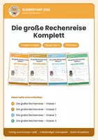 Vorschau - Arbeitsblätter - Rechenstart – Die große Rechenreise Komplett · 4 Jahreshefte im Paket - Deckblatt