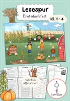 Vorschau - Arbeitsblätter - Herbst Erntedankfest Lesespur Klasse 1 - Klasse 4 - Deckblatt