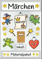 Vorschau - Arbeitsblätter - Märchen. Materialpaket. Arbeitsblätter und Klassenarbeiten - Deckblatt