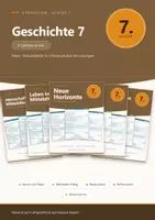 Vorschau - Arbeitsblätter - Geschichte 7 Gymnasium – Arbeitsblätter-Paket, 5 Lernbereiche - Deckblatt