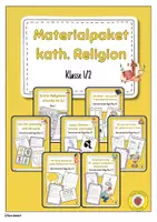 Vorschau - Stundenentwürfe - Mega-Materialpaket: Katholische Religion in Klasse 1/2 – Komplettes Schuljahr - Deckblatt
