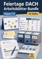 Vorschau - Arbeitsblätter - Feiertage DACH Arbeitsblätter Bundle Klasse 7–8 - Deckblatt