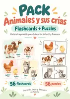 Vista previa - Juegos / Gamificación - Pack animales y sus crías | Flashcards + Puzzles - Portada