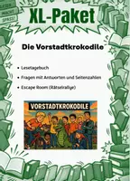 Vorschau - Unterrichtsreihen - Die Vorstadtkrokodile | XL Materialpaket | Unterrichtsmaterial | Deutsch | Klasse 5-8 | mit Lösungen - Deckblatt