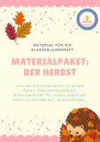 Vorschau - Arbeitsblätter - Materialpaket: Der Herbst (Klasse 1-6) - Deckblatt