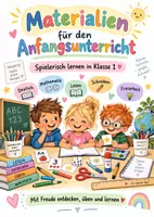 Vorschau - Stundenentwürfe - Materialpaket Anfangsunterricht Klasse 1 – Deutsch, Mathe, Lesen, Schreiben & Freiarbeit | wachsend - Deckblatt