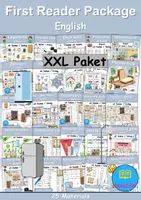 Vorschau - Arbeitsblätter - Materialpaket - Erstleser / First Reader - At home / Living / Furniture & Rooms - zu Hause / wohnen / Möbel & Räume - Englisch - Deckblatt