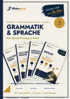 Vorschau - Arbeitsblätter - Grammatik & Sprache Paket Deutsch – 4 Trainingshefte zum HSA | Klasse 9 BW | Meilenschritt - Deckblatt