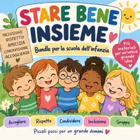 anteprima - Testo - Accoglienza, Inclusione, Rispetto, Condivisione - Infanzia - Pagina di copertina