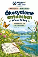 Vorschau - Arbeitsblätter - Materialpaket Ökosysteme entdecken – Wiese & See – Medium Bundle - Deckblatt