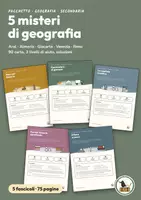 anteprima - Giochi - Pacchetto: 5 misteri di geografia (Aral, Almería, Giacarta, Venezia, Reno) - Pagina di copertina