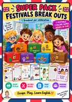 Vista previa - Unidades / Secuencias / Situaciones de Aprendizaje - Pack Festivals Break Outs (Un Break out para cada festividad) - Portada