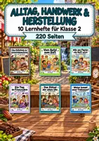 Vorschau - Arbeitsblätter - Alltag, Handwerk & Herstellung: 10 Lernhefte für Klasse 2, Lesen und Schreiben - Deckblatt