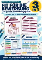 Vorschau - Arbeitsblätter - Anlasspaket Bewerbung | Heft, Rollenkarten und Lernzettel | Deutsch Klasse 8-10 - Deckblatt