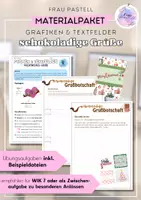 Vorschau - Arbeitsblätter - WIK Gestaltungsaufgabe Grafiken & Textfelder - schokoladige Grüße (Materialpaket) - Deckblatt