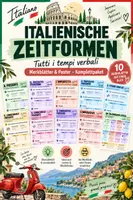 Vorschau - Stationenlernen - Italienische Zeitformen – Tutti i tempi verbali | Merkblätter & Poster – Komplettpaket - Deckblatt