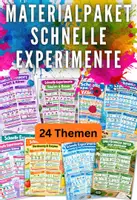 Vorschau - Arbeitsblätter - Materialpaket - Schnelle Experimente - Einfaches Erforschen in Biologie, Physik, Chemie und NaWi - Deckblatt
