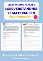 Vorschau - Stundenentwürfe - Lesetraining Klasse 2 Materialpaket – Leseverständnis 25 Materialien mit Lösungen - Deckblatt