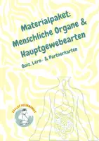 Vorschau - Arbeitsblätter - MaterialMaterialpaket: Menschliche Organe & Hauptgewebearten (Quiz, Lern- & Partnerkarten)paket Gewebe, Organe, Organsysteme - Deckblatt